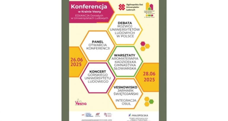 Zapraszamy na konferencję „Edukacja dorosłych w Uniwersytetach Ludowych” – 26–28 czerwca 2